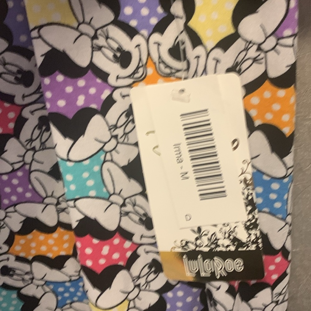 LuLaRoe Disney Minnie Mouse‎ M Irma Tunic Pink and Blue New with Tags